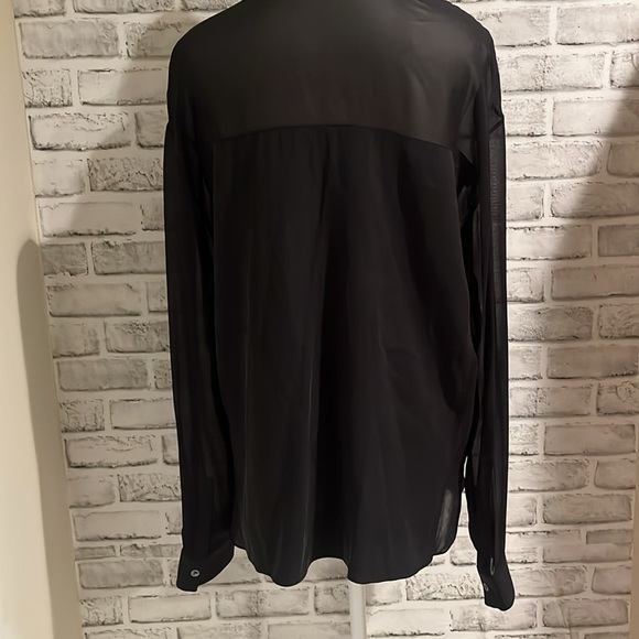 T Alexander Wang blouse with zip front and pockets.​​​​​​​ - Picture 6 of 8